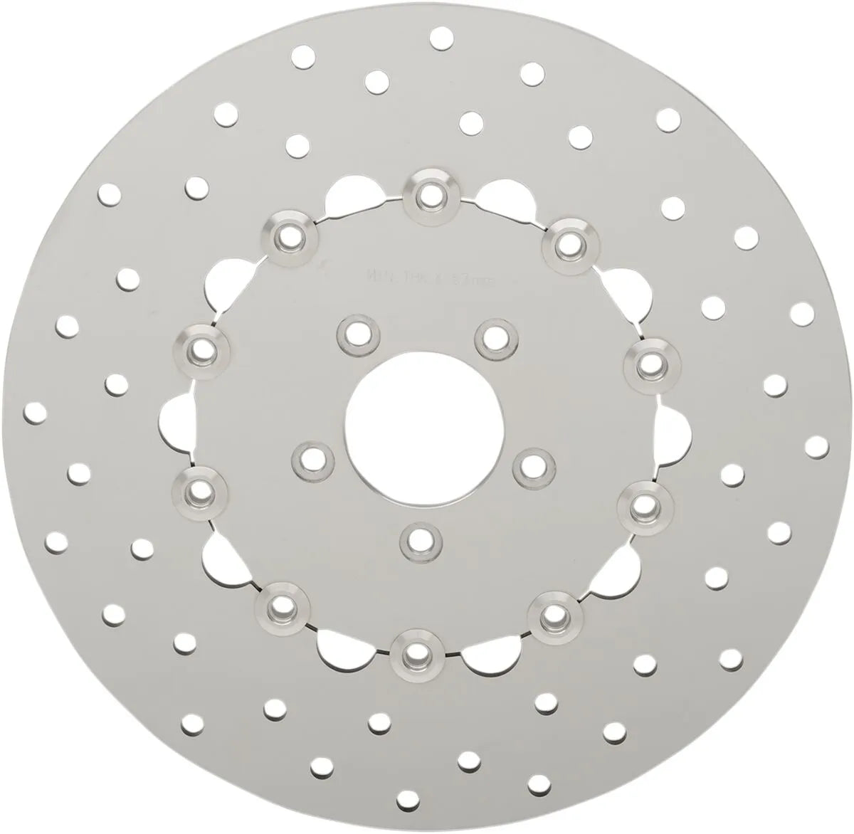 Drag Specialties Polished Stainless Steel Drilled Brake Rotor Bromsskivor street bild 5 PMMEDIA:124c7e114f524315
