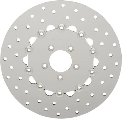 Drag Specialties Polished Stainless Steel Drilled Brake Rotor Bromsskivor street bild 5 PMMEDIA:124c7e114f524315