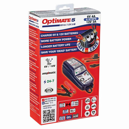 TECMATE OptiMate 5 6V/12V Batteriladdare bild 3 PMMEDIA:6ccfecc5c778f085