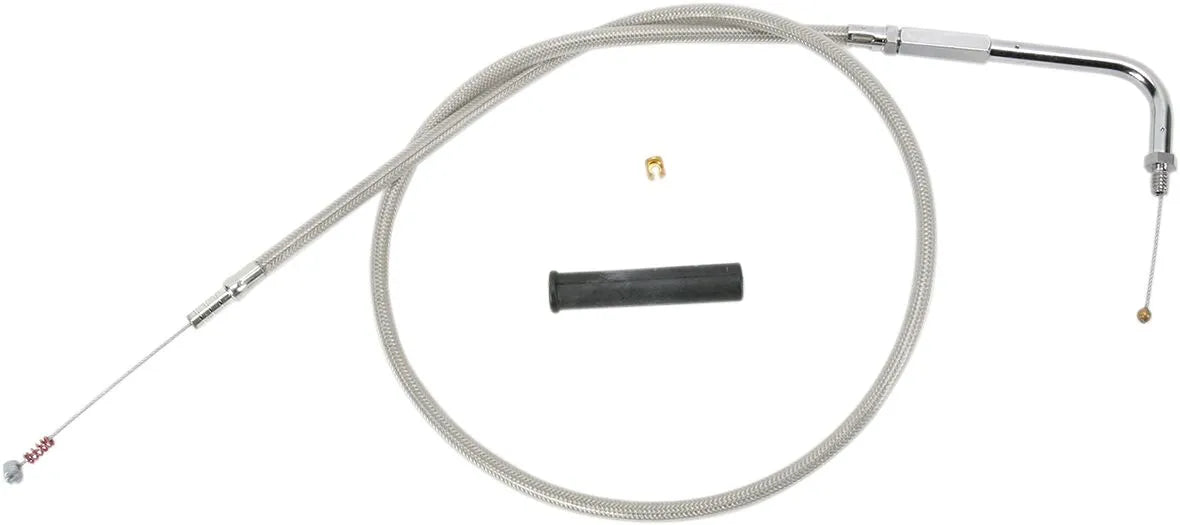 Drag Specialties Stainless Braided Idle Cable Tomgångskablar bild 11 PMMEDIA:bc9bea2579b520aa