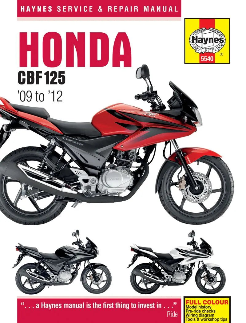 HAYNES Service Manual Honda CBF125 (09-17) bild 1 PMMEDIA:5de035d917d1e9ea