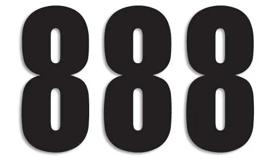 Blackbird Racing Three Series Numbers Dekor för registreringsskylt bild 17 PMMEDIA:d8de2cff16c3bac3