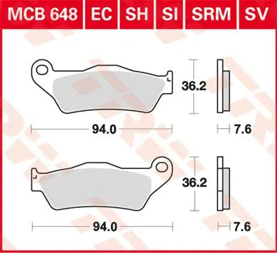 TRW RSI Off-Road Racing Bromsbelägg bild 1 PMMEDIA:b8b23ce380a55cb7