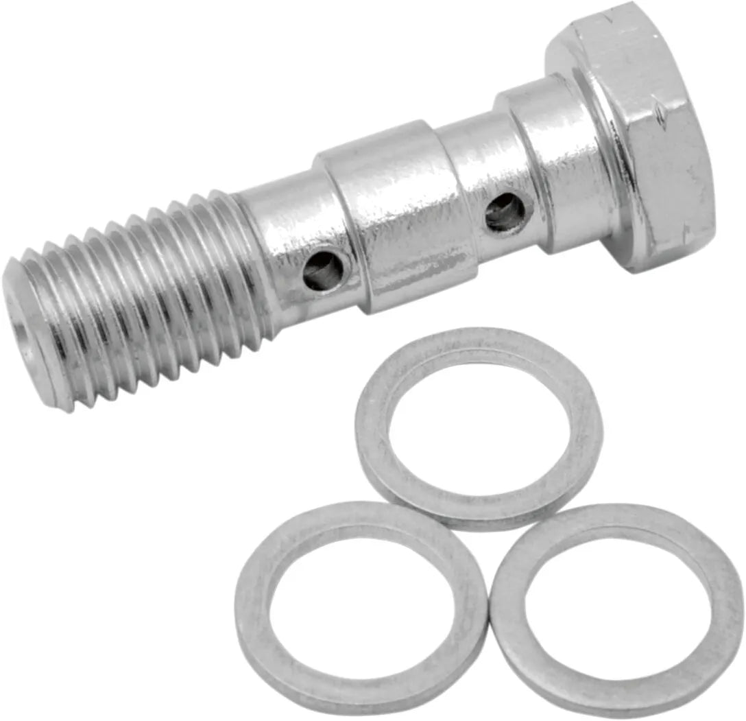 Drag Specialties Universal Chrome Steel Banjo Bolt Tillbehör bromsledningar bild 2 PMMEDIA:28603f433fa7d22c