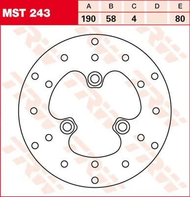 TRW Rund Fast Bromsskiva upp till 219 mm bild 1 PMMEDIA:329ba84e06468484