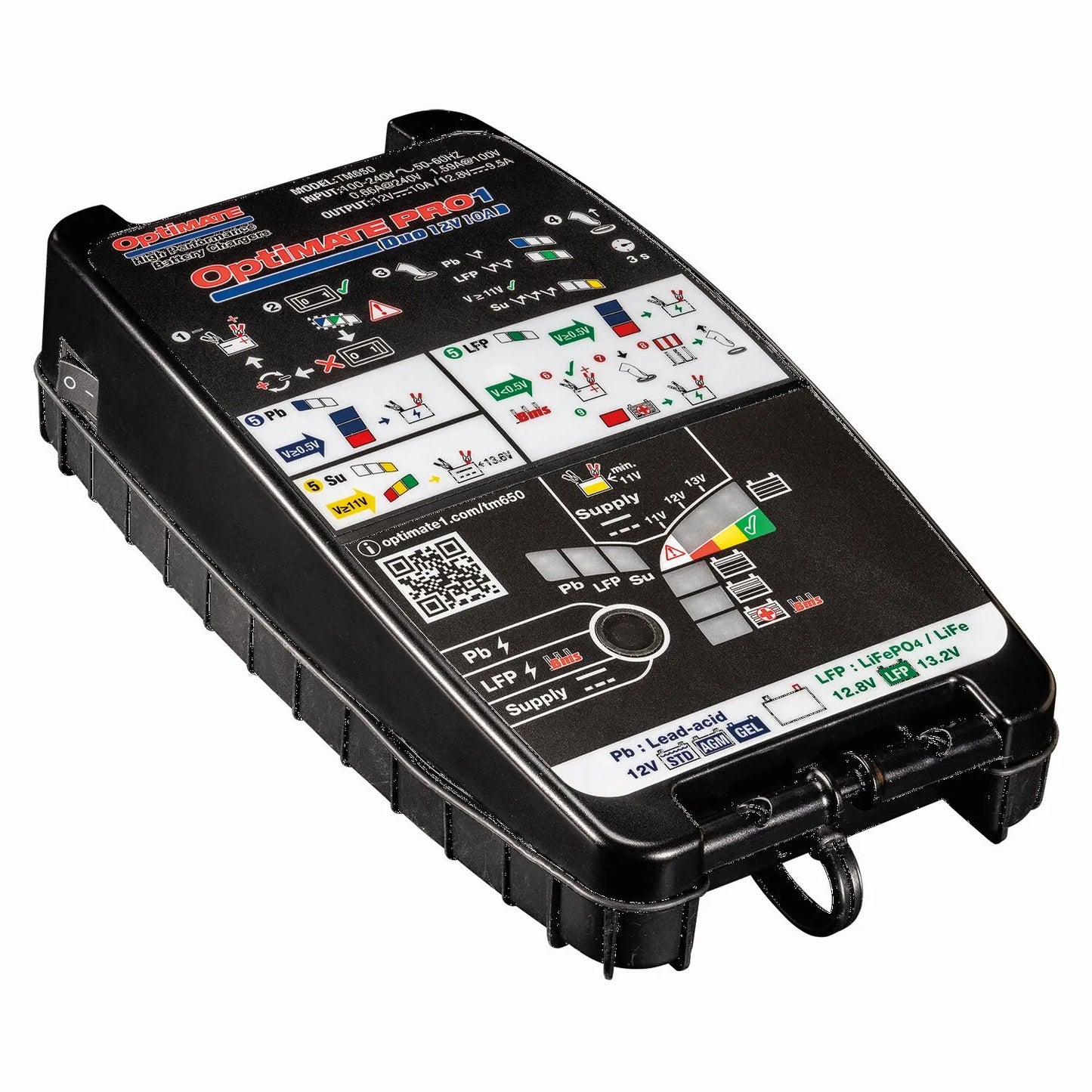 TECMATE OptiMate Pro-1 DUO Batteriladdare och Testare bild 6 PMMEDIA:6f6b06f981fae65e