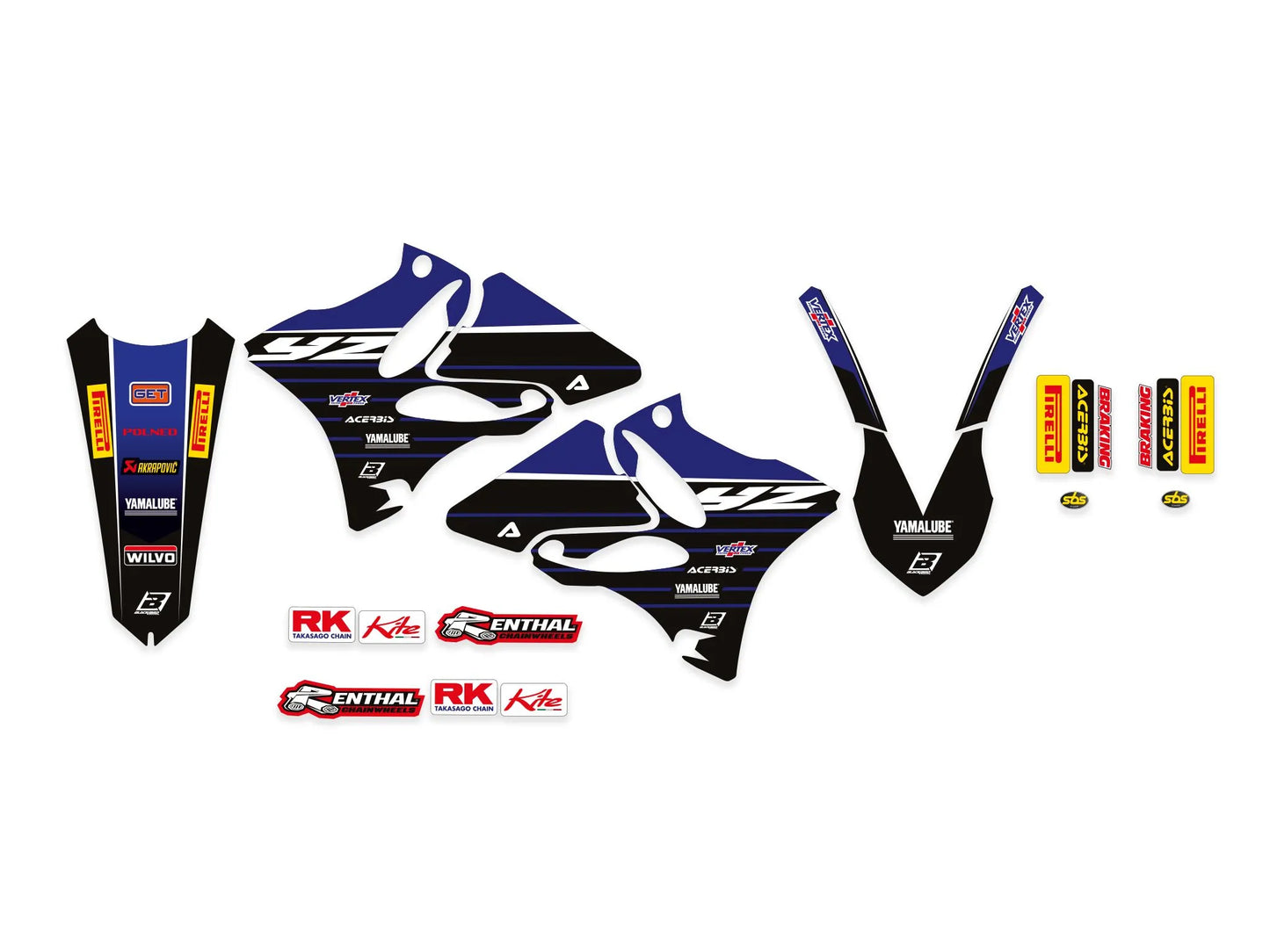 BLACKBIRD RACING Sitsöverdrag med grafik Yamaha 2021 bild 1 PMMEDIA:3a17a2b85a45b608