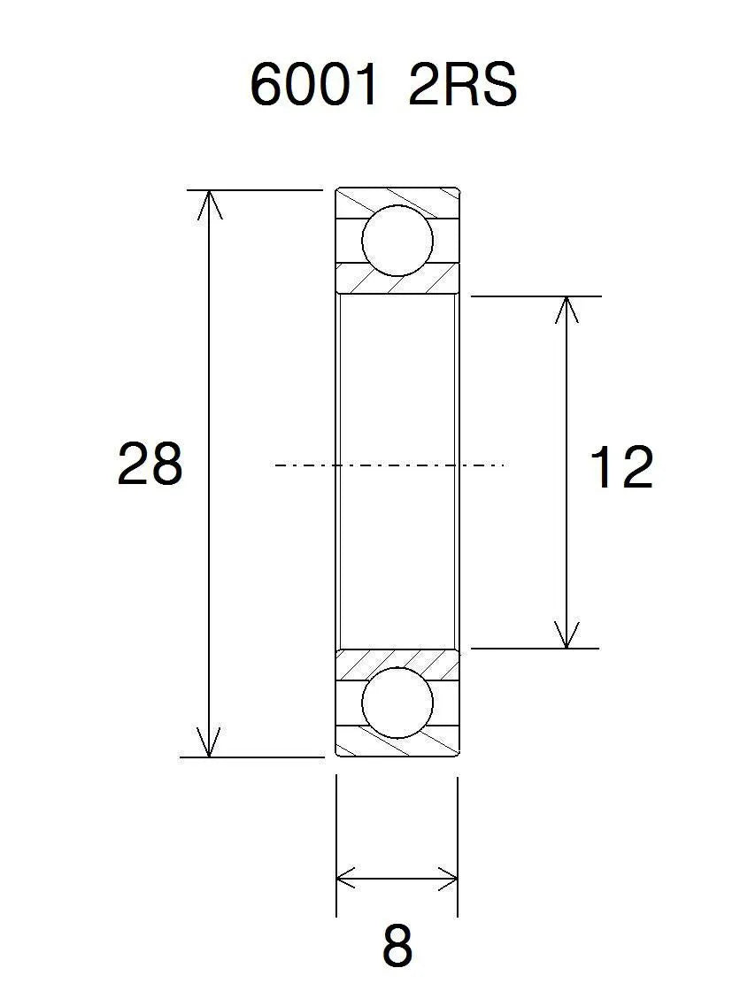 BLACK BEARING Max ramlagring 12x28x8mm bild 1 PMMEDIA:57c2250fc6dc4ba4