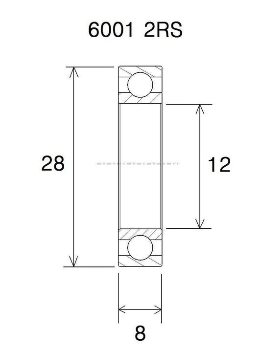 BLACK BEARING Max ramlagring 12x28x8mm bild 1 PMMEDIA:57c2250fc6dc4ba4