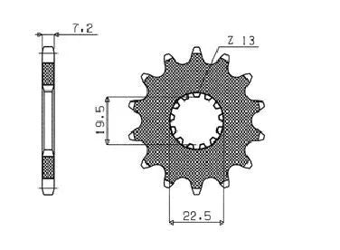 SUNSTAR SPROCKETS Drive Sprocket 525 14T bild 2 PMMEDIA:e05c7a94f48ab380