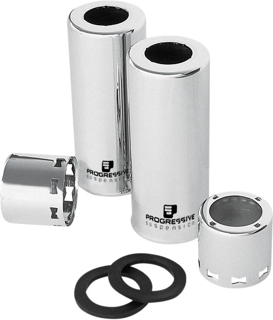 PROGRESSIVE SUSPENSION Chromade stötdämpartäckningar bild 1 PMMEDIA:fcd58252d221dda1
