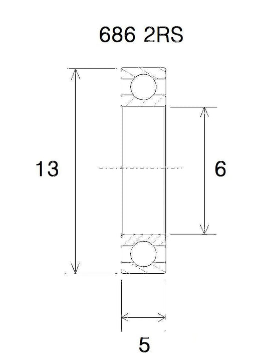 BLACK BEARING B3 Lager 6x13x5 mm bild 1 PMMEDIA:6301ddac68e767c3