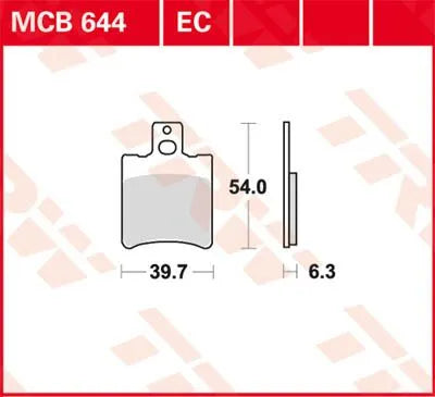 TRW EC Series keramiska bromsbelägg för scooter -125 bild 1 PMMEDIA:25f1b4b2bdf7a572