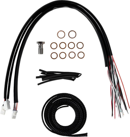 La Choppers Complete Stainless Braided Handlebar Cable/Brake Line Kit Broms, kopplingskablar & slangar bild 3 PMMEDIA:812dd427bf5bb8ea