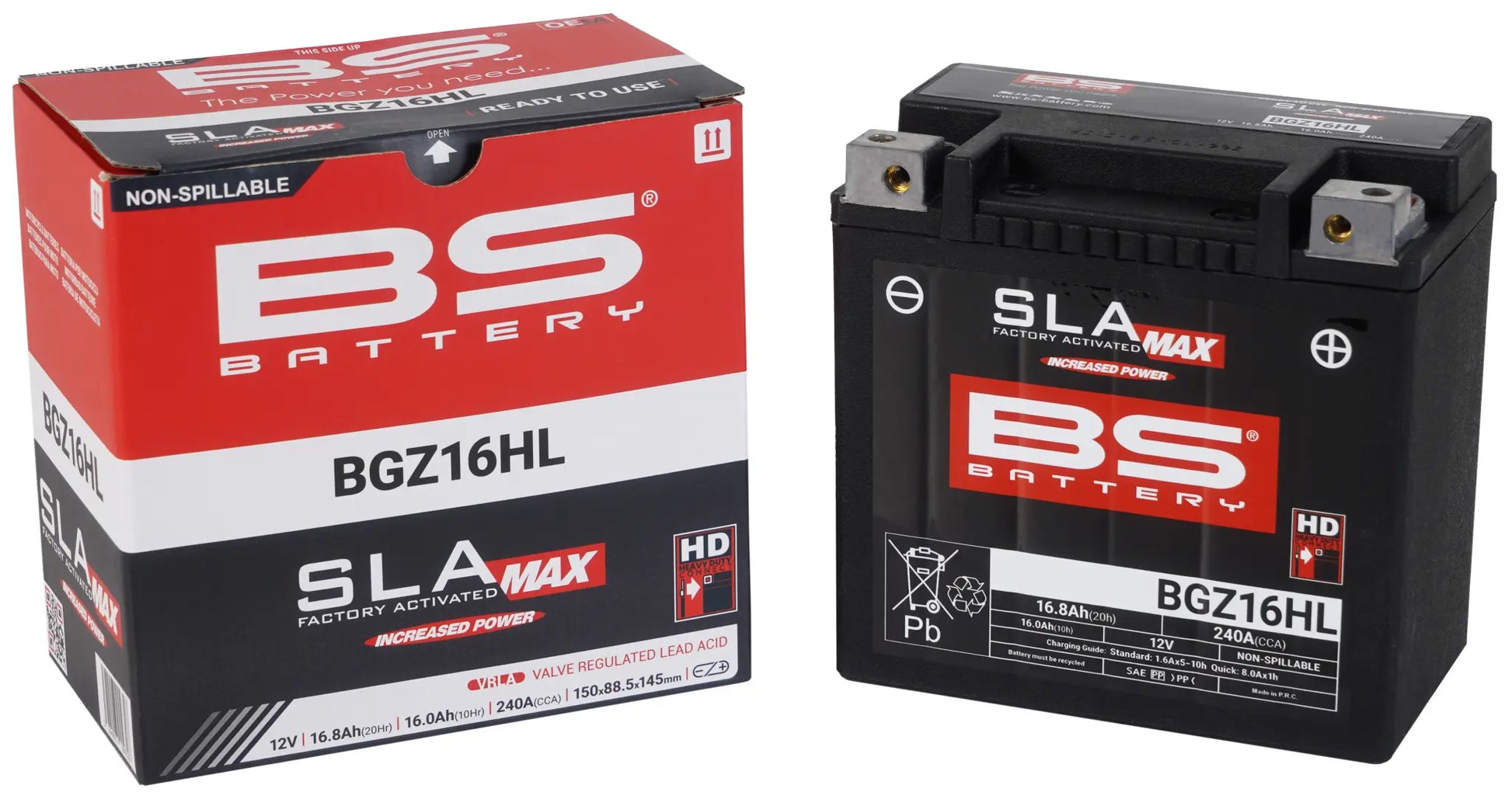 BS BATTERY SLA MAX AGM Batteri BGZ16HL bild 3 PMMEDIA:4a5e8240771aa9e5