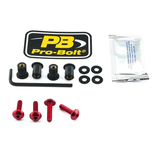 PRO BOLT Aluminium Screen Bolt Kit Röd bild 1 PMMEDIA:ca022b881848d202