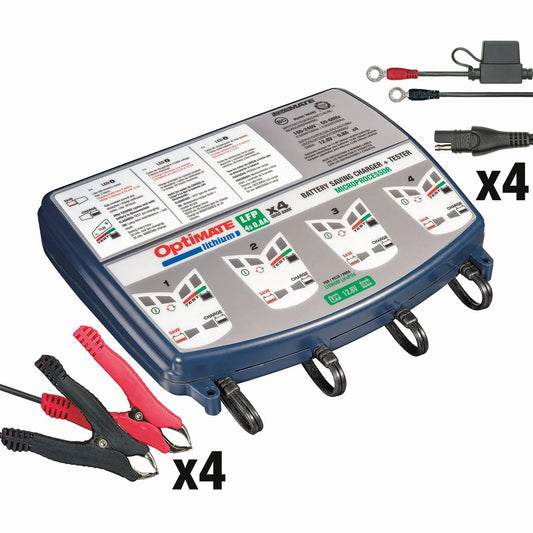 TECMATE OptiMate Lithium LFP 4s 0.8A Quad Bank batteriladdare bild 3 PMMEDIA:9d04607981ff20fd