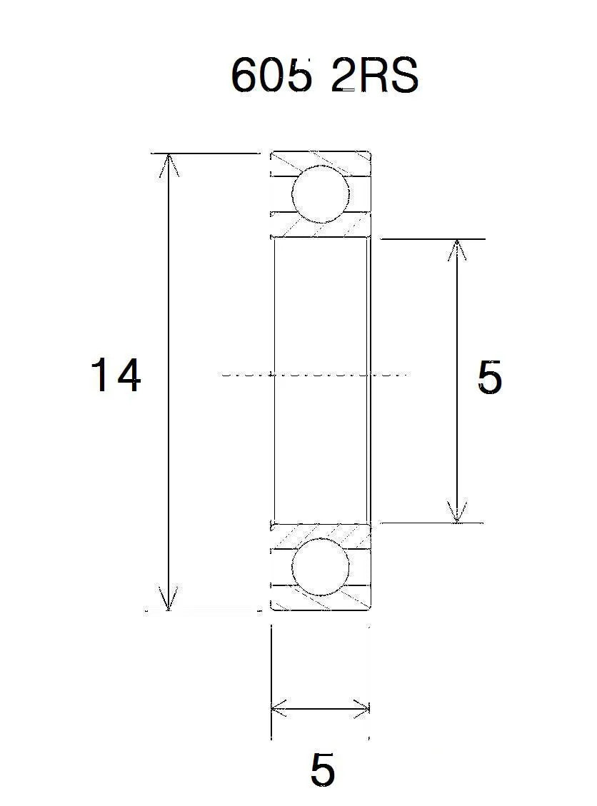 BLACK BEARING B3 Kullager 5x14x5 mm bild 1 PMMEDIA:7d1953b4050ad47e