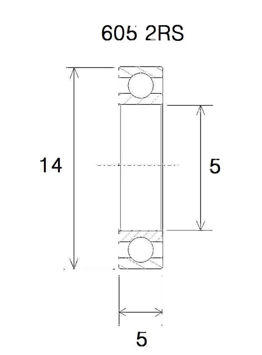 BLACK BEARING B3 Kullager 5x14x5 mm bild 1 PMMEDIA:7d1953b4050ad47e
