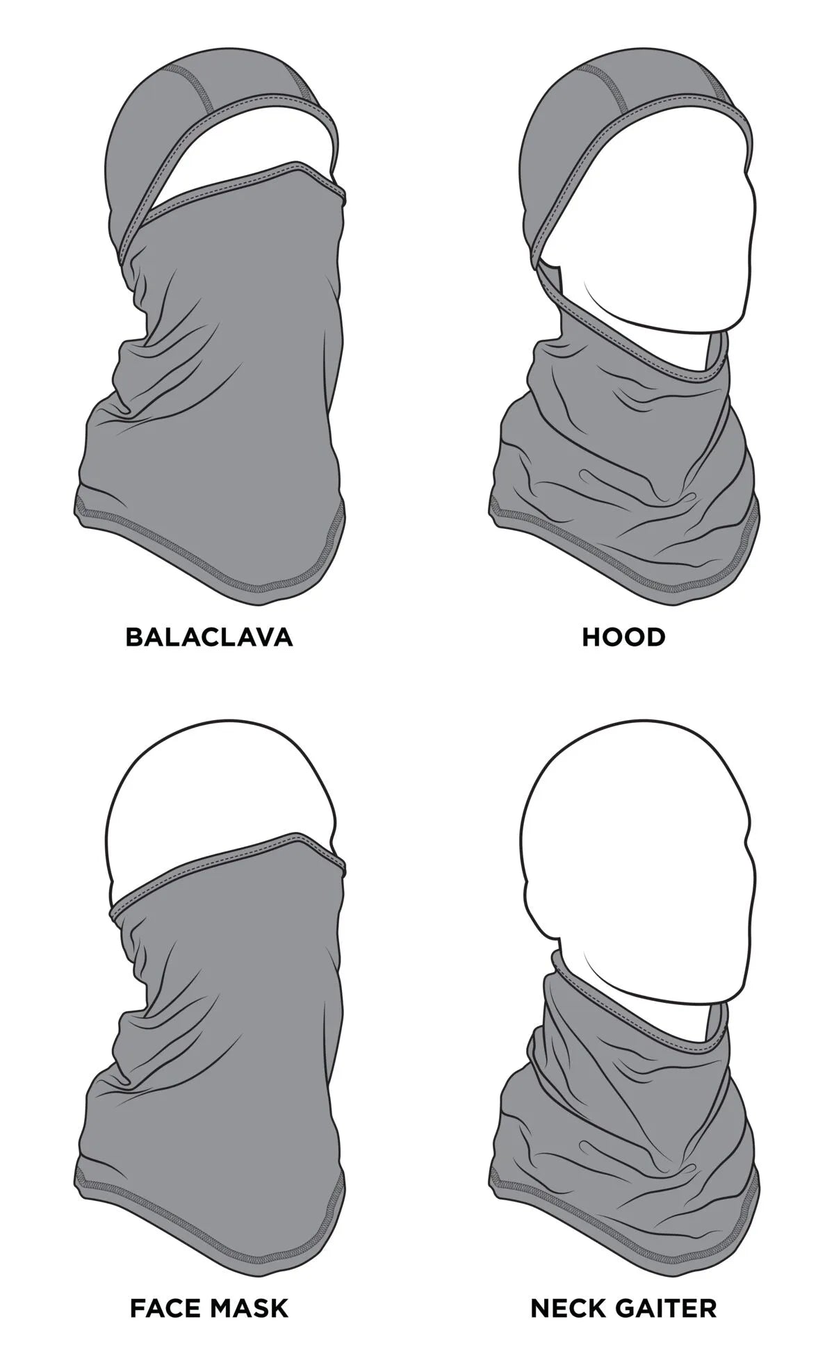 ZAN HEADGEAR SportFlex® Convertible Balaclava bild 4 PMMEDIA:d9c2dc6a5155d67b