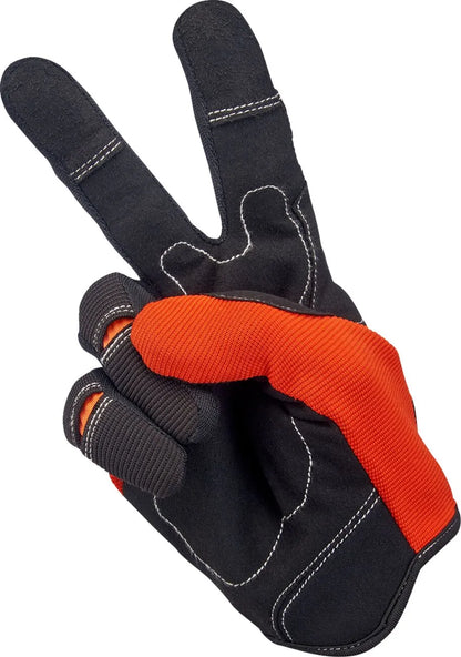 Biltwell Moto Handskar Org/Blk Small bild 6 PMMEDIA:3baa604e377a5e9b