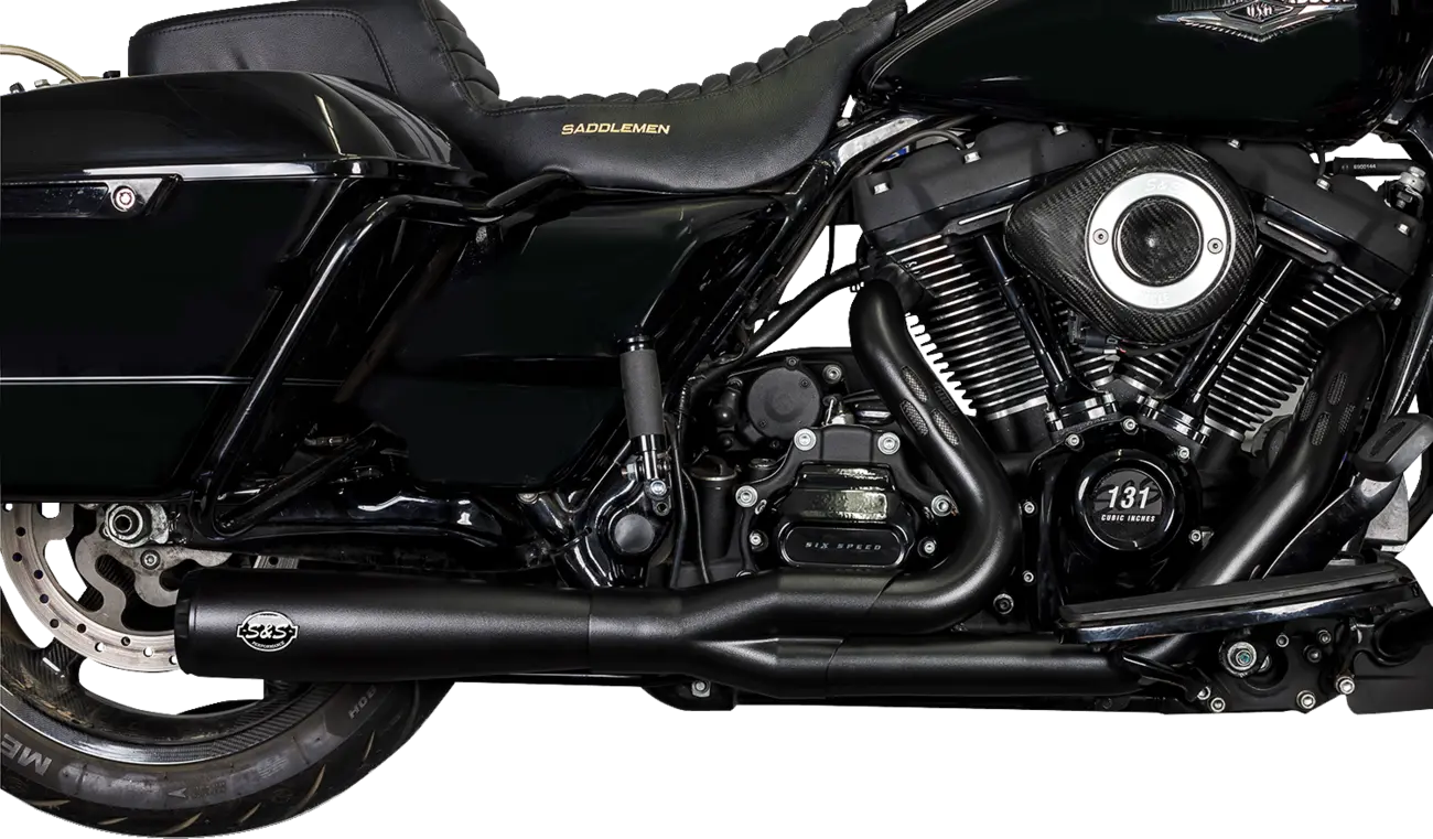 S S Cycle 2-into-1 Diamondback Exhaust System Kompletta avgassystem Harley bild 2 PMMEDIA:498793cff68008b7