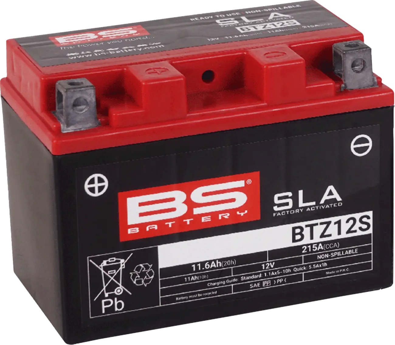 BS BATTERY BTZ12S AGM Underhållsfritt Batteri bild 1 PMMEDIA:bce3198bbf0121eb