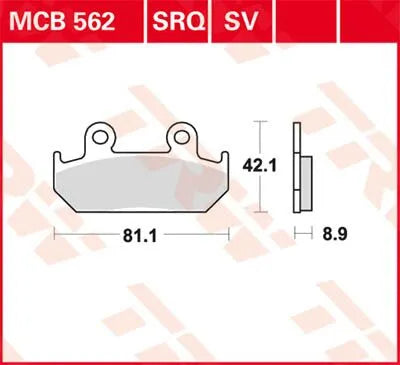TRW SV Series Sinterade Bromsbelägg Fram bild 1 PMMEDIA:6c2ee070ef753aa1
