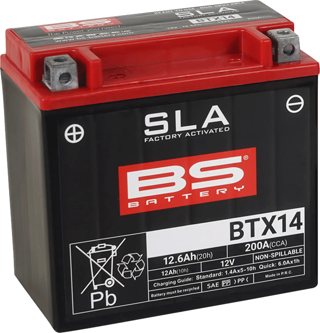 BS BATTERY BTX14 AGM Underhållsfri Batteri bild 1 PMMEDIA:5c892e0ae918aa96