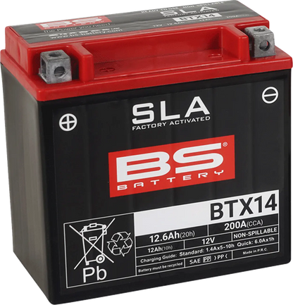 BS BATTERY BTX14 AGM Underhållsfri Batteri bild 1 PMMEDIA:5c892e0ae918aa96
