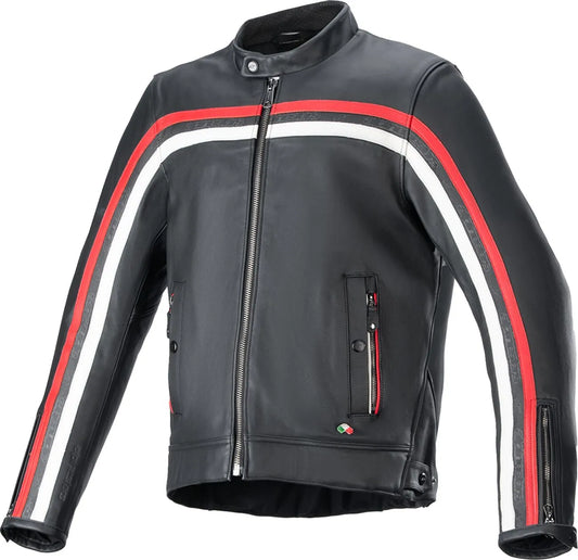 ALPINESTARS (ROAD) Dyno Läderjacka Svart/Röd XL bild 1 PMMEDIA:fef9373f06f7b820