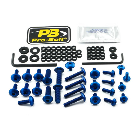 PRO BOLT Aluminium Fairing Bolt Kit för Yamaha, Blå bild 1 PMMEDIA:fd257b831eedf207