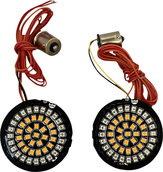 CUSTOM DYNAMICS Dynamic Clusters2™ LED Blinkersats 1156 Amber/Röd bild 2 PMMEDIA:8d4b453af081d897