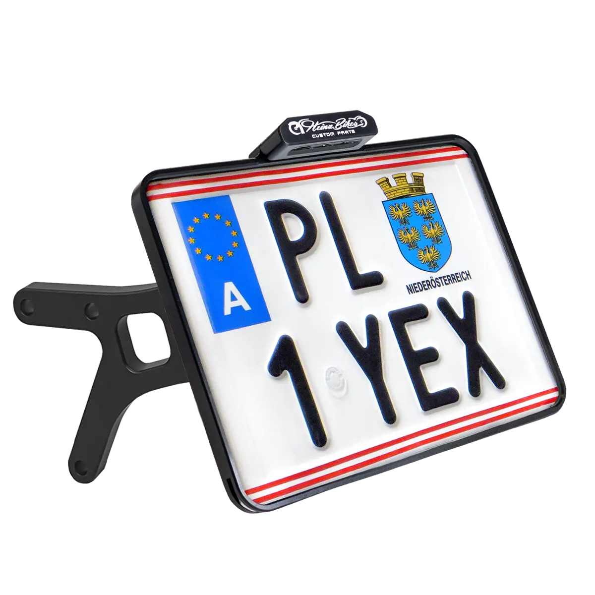 HEINZ BIKES Sidomontering för registreringsskylt med 3/4" Axel bild 1 PMMEDIA:f8f93bc9379cdb4a