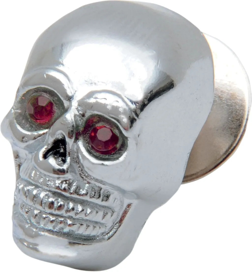 DRAG SPECIALTIES Skull Kromett med röda ögon bild 1 PMMEDIA:682ac23b3d9730af