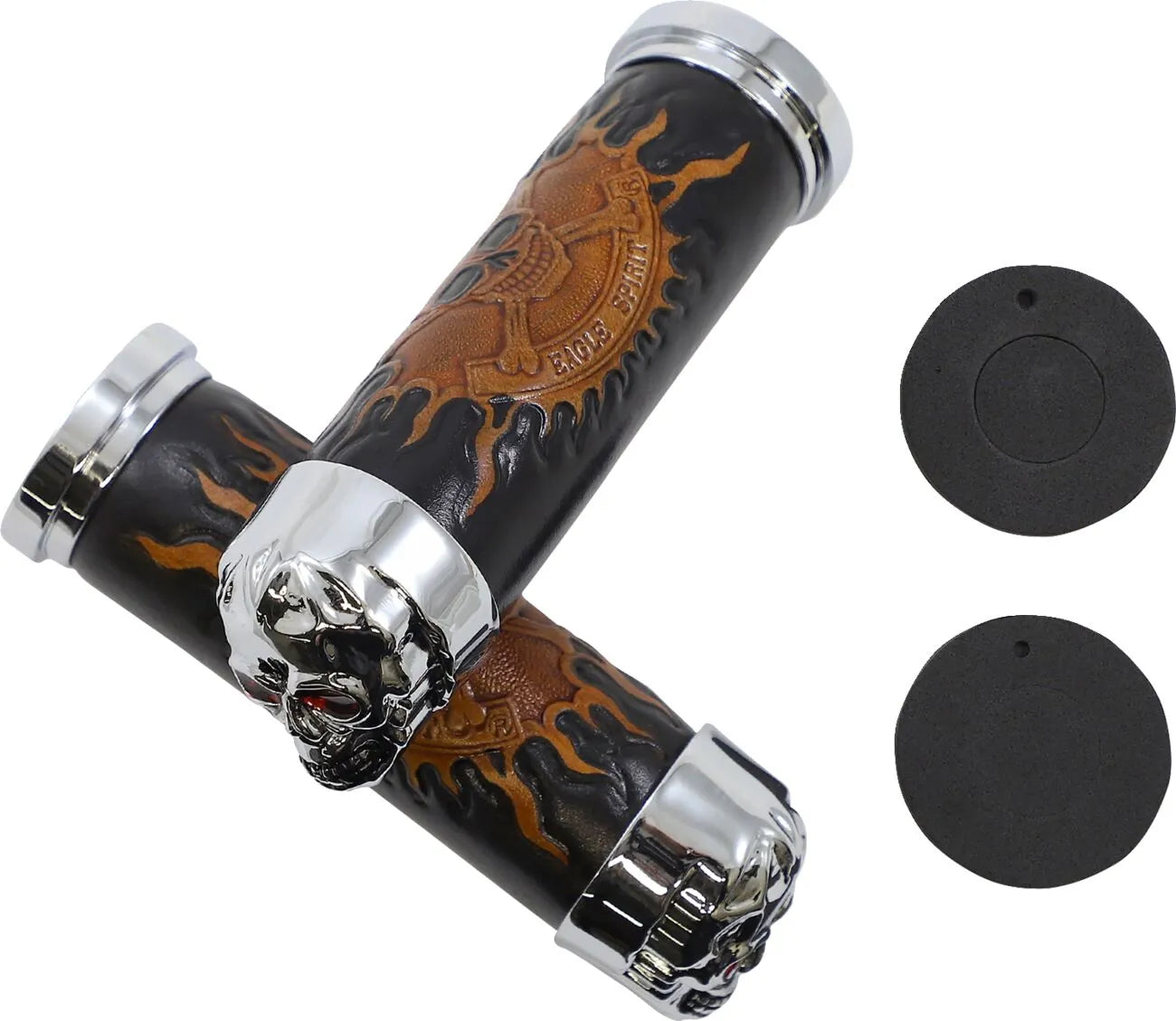Drag Specialties Skull Grips Handtag bild 2 PMMEDIA:e1f74a75def493d9