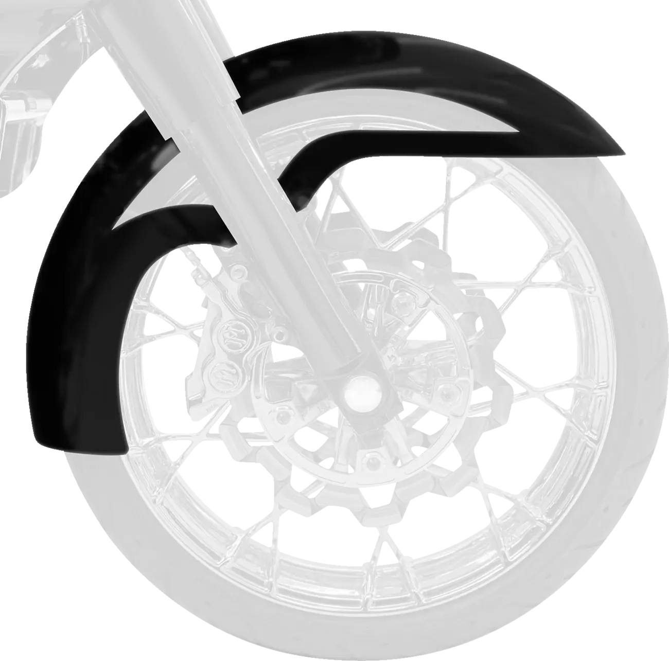 Klock Werks Hugger Series Ventana Front Fender Harley bild 4 PMMEDIA:de80f4397bd9178a