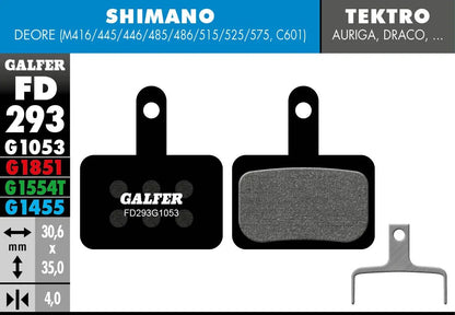 GALFER G1053 Standard Bromsbelägg bild 1 PMMEDIA:60908d773cb73e5c