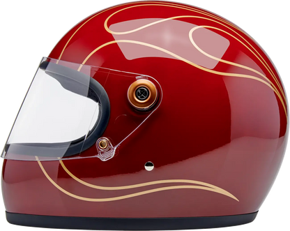 BILTWELL Gringo S Hjälm Glans Röd med Flames Small bild 9 PMMEDIA:9fce730c3b2bad6a
