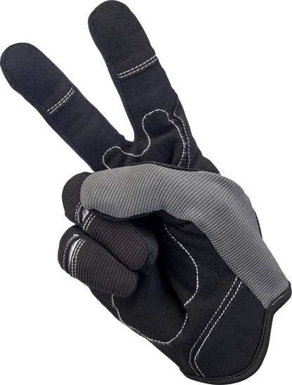 Moto Gloves MC-handskar grå/svart medium bild 6 PMMEDIA:fd265a6c44893983