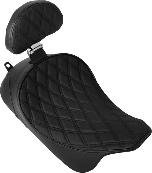 Drag Specialties Seats Solo Front Seat with Backrest Option Sadlar Harley Touring bild 2 PMMEDIA:16bacffccb575b79