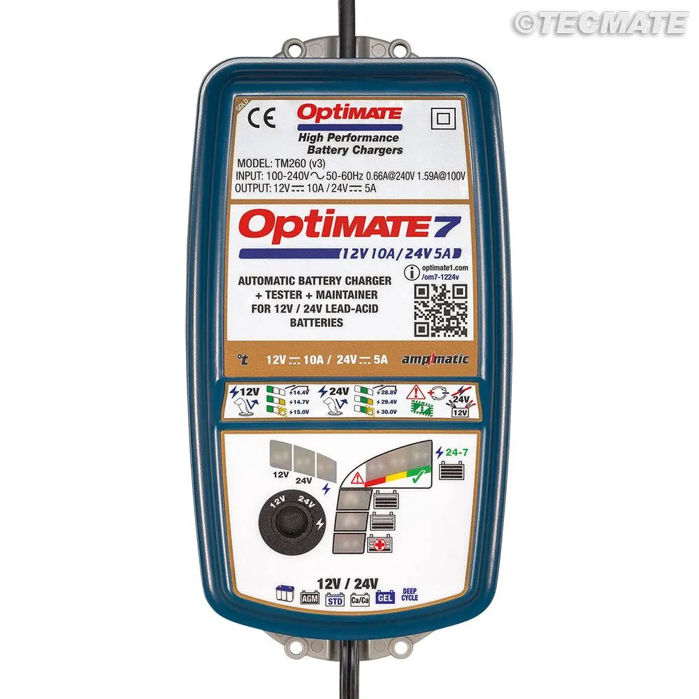 TECMATE OptiMate 7 12V/24V Batteriladdare bild 1 PMMEDIA:88efa3f9be282380