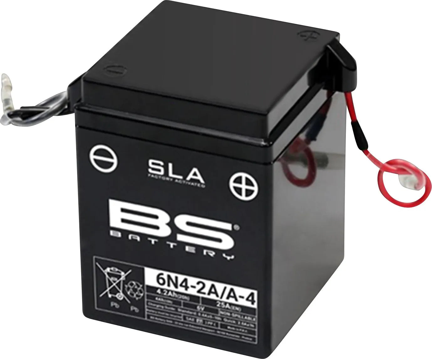 BS BATTERY 6N4-2A/A-4 SLA Underhållsfritt AGM Batteri bild 1 PMMEDIA:4dfb4ce4d7405f94