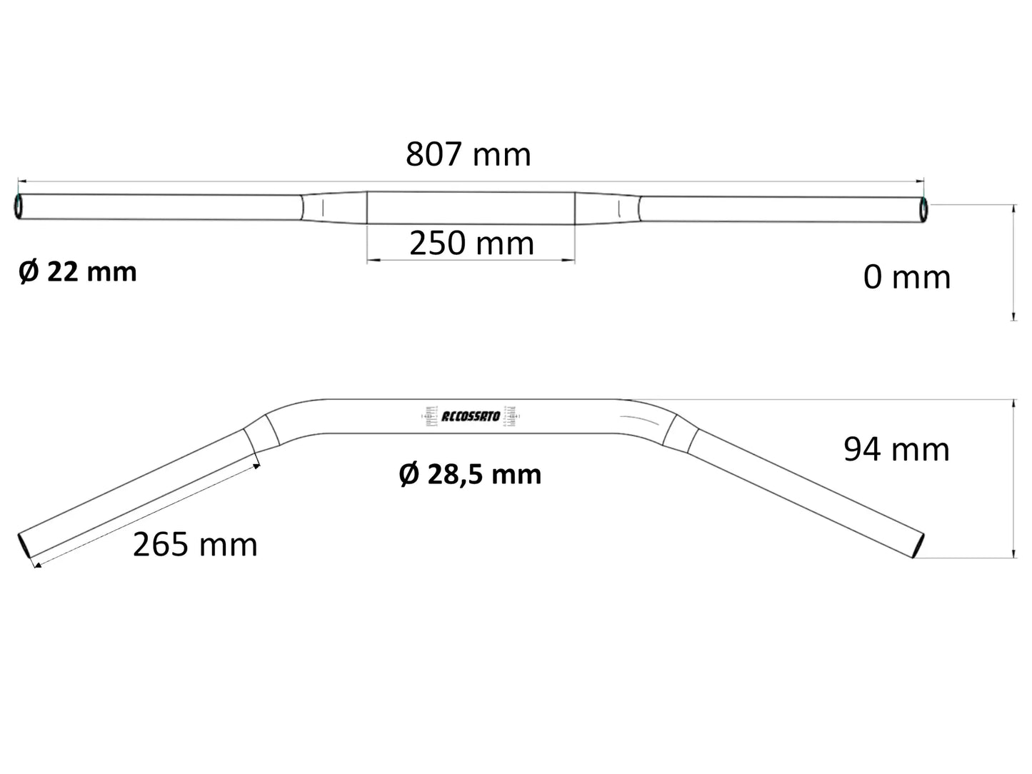 Accossato Aluminium Handlebar Styren bild 14 PMMEDIA:6400a5644baa3ba7
