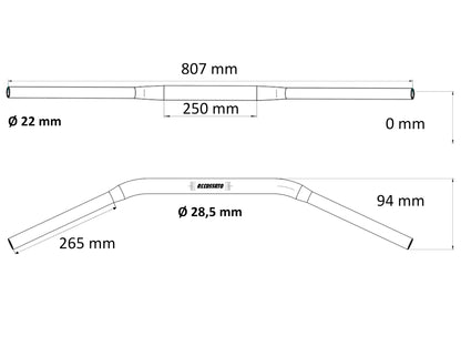 Accossato Aluminium Handlebar Styren bild 14 PMMEDIA:6400a5644baa3ba7