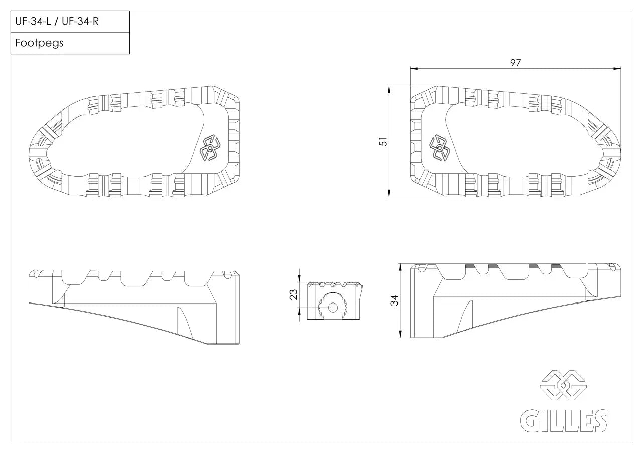 GILLES TOOLING PRO-X Enduro foldbara fotpinnar Yamaha bild 3 PMMEDIA:0ef3be3ad9cc837f