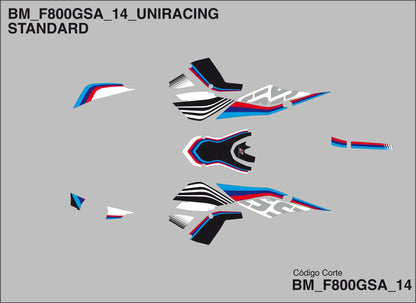 UNIRACING Dekalset BMW F800GS ADV bild 1 PMMEDIA:9e3bdd7df0ad351d