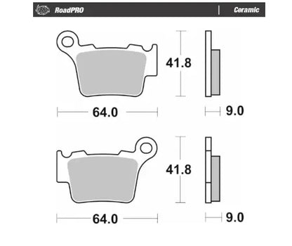Moto Master Ceramic Brake Pads Bromsbelägg keramik bild 2 PMMEDIA:5574aabe0044a682