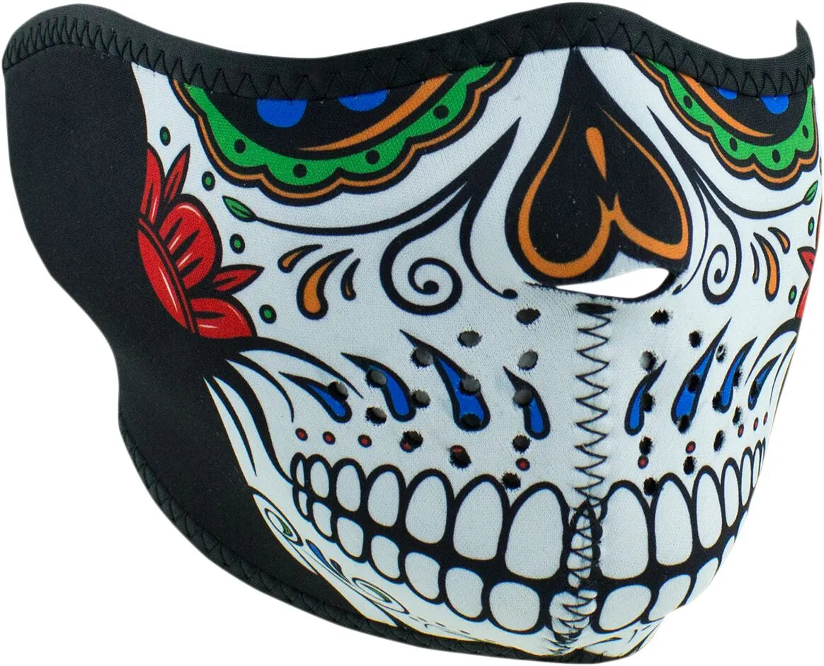 ZAN HEADGEAR Half Mask Muerte Skull bild 1 PMMEDIA:4de7b079b2838e73