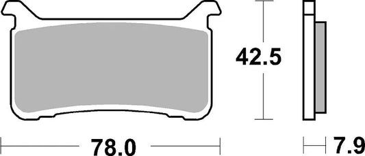 SBS DC Racing Dual Carbon Bromsbelägg Fram bild 3 PMMEDIA:384923d6648f3545